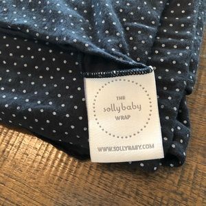 Solly Baby Charcoal Swiss Dot Wrap